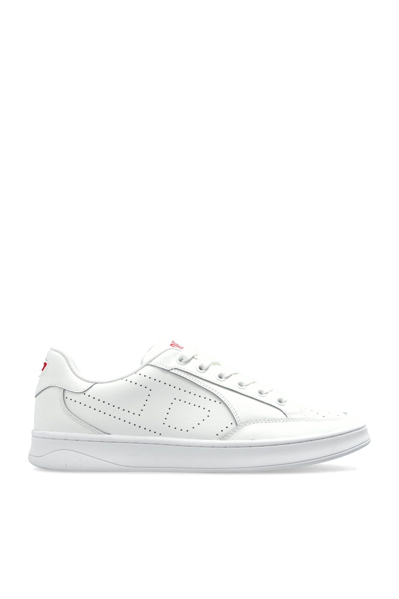 スニーカー DIESEL FW25 'S-Dakota Low W' sneakers (Y03507P0476 T1002) Women's S-Dakota-Leather sneakers with perforated logo